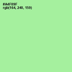 #A4F09F - Mint Green Color Image