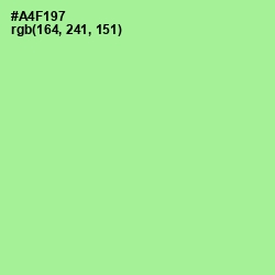 #A4F197 - Mint Green Color Image