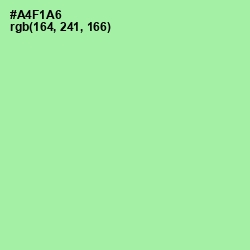 #A4F1A6 - Celadon Color Image