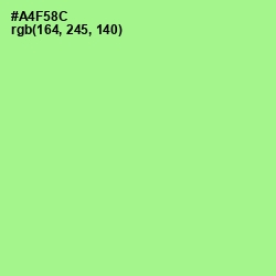 #A4F58C - Mint Green Color Image