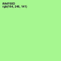 #A4F68D - Mint Green Color Image