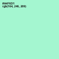 #A4F6D1 - Magic Mint Color Image