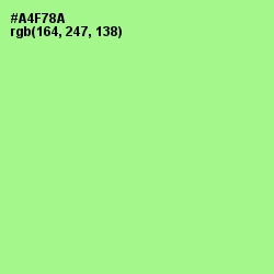 #A4F78A - Mint Green Color Image