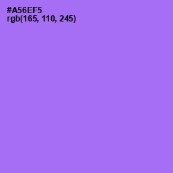 #A56EF5 - Medium Purple Color Image