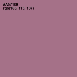#A57189 - Turkish Rose Color Image