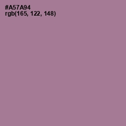 #A57A94 - Turkish Rose Color Image