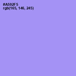#A592F5 - Dull Lavender Color Image