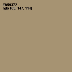 #A59372 - Donkey Brown Color Image