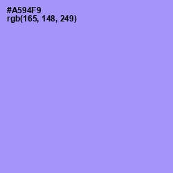 #A594F9 - Dull Lavender Color Image