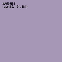 #A597B5 - Amethyst Smoke Color Image