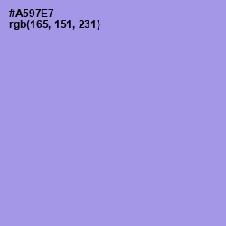 #A597E7 - Dull Lavender Color Image