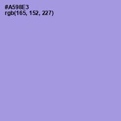 #A598E3 - Dull Lavender Color Image