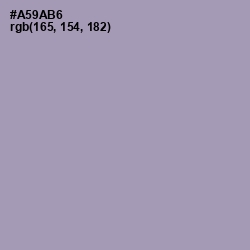 #A59AB6 - Amethyst Smoke Color Image