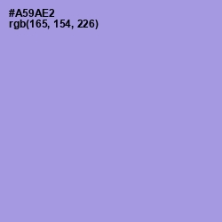 #A59AE2 - Dull Lavender Color Image