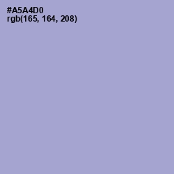 #A5A4D0 - Wistful Color Image