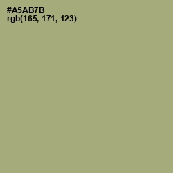 #A5AB7B - Green Smoke Color Image