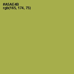 #A5AE4B - Olive Green Color Image