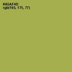 #A5AF4D - Olive Green Color Image