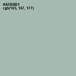 #A5BBB1 - Tower Gray Color Image