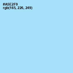 #A5E2F9 - Blizzard Blue Color Image