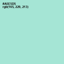 #A5E5D5 - Water Leaf Color Image
