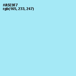 #A5E9F7 - Blizzard Blue Color Image