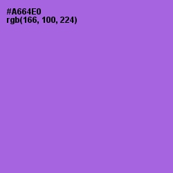 #A664E0 - Medium Purple Color Image