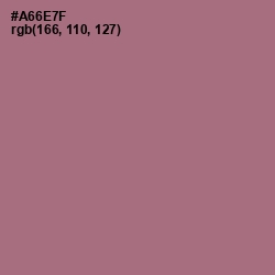 #A66E7F - Coral Tree Color Image