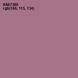 #A67386 - Turkish Rose Color Image
