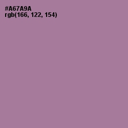 #A67A9A - Turkish Rose Color Image