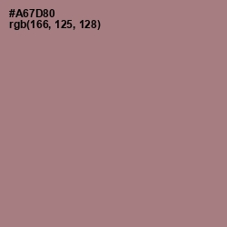 #A67D80 - Turkish Rose Color Image