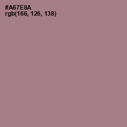 #A67E8A - Turkish Rose Color Image