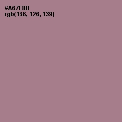 #A67E8B - Turkish Rose Color Image