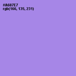 #A687E7 - Dull Lavender Color Image