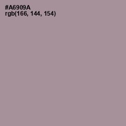 #A6909A - Dusty Gray Color Image