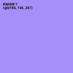 #A690F7 - Dull Lavender Color Image