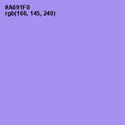 #A691F0 - Dull Lavender Color Image