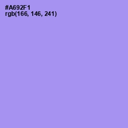 #A692F1 - Dull Lavender Color Image