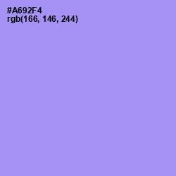 #A692F4 - Dull Lavender Color Image