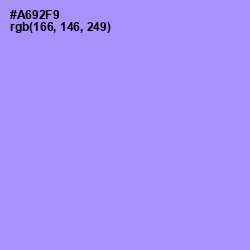 #A692F9 - Dull Lavender Color Image
