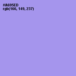 #A695ED - Dull Lavender Color Image