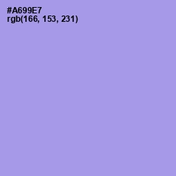 #A699E7 - Dull Lavender Color Image