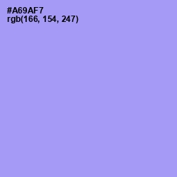 #A69AF7 - Dull Lavender Color Image