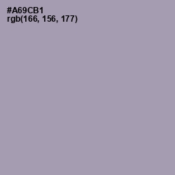 #A69CB1 - Amethyst Smoke Color Image