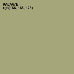 #A6A67B - Green Smoke Color Image