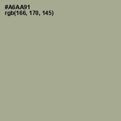 #A6AA91 - Gray Olive Color Image