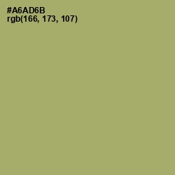 #A6AD6B - Green Smoke Color Image