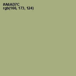 #A6AD7C - Green Smoke Color Image