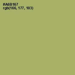 #A6B167 - Green Smoke Color Image
