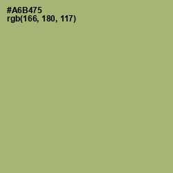 #A6B475 - Green Smoke Color Image